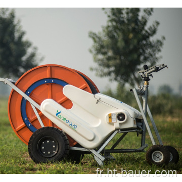 Ferme petite machine d&#39;irrigation à enrouleur de tuyau